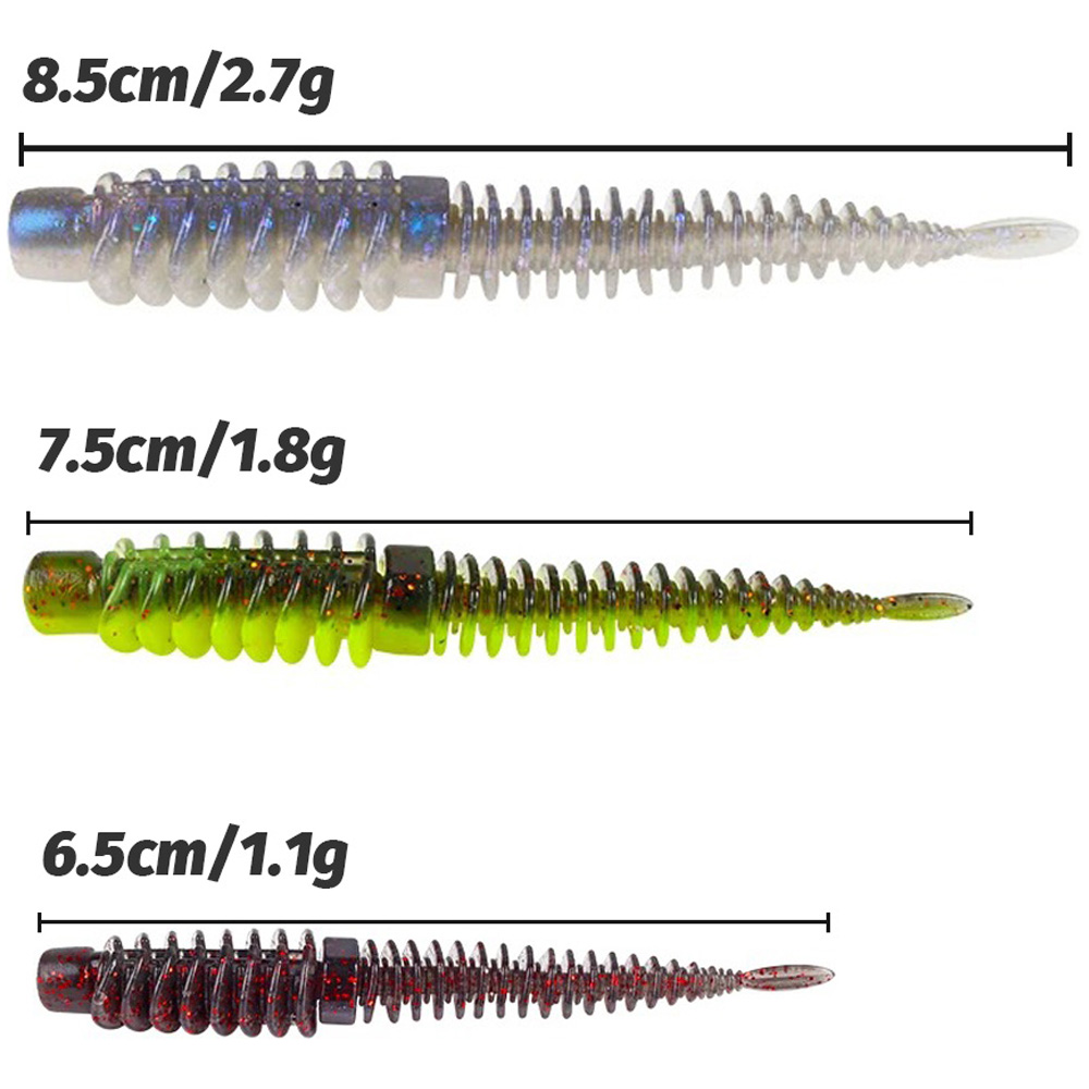 10PCS Soft Lures 6.5cm 7.5cm 8 - огляд і ціна Fishing Hook