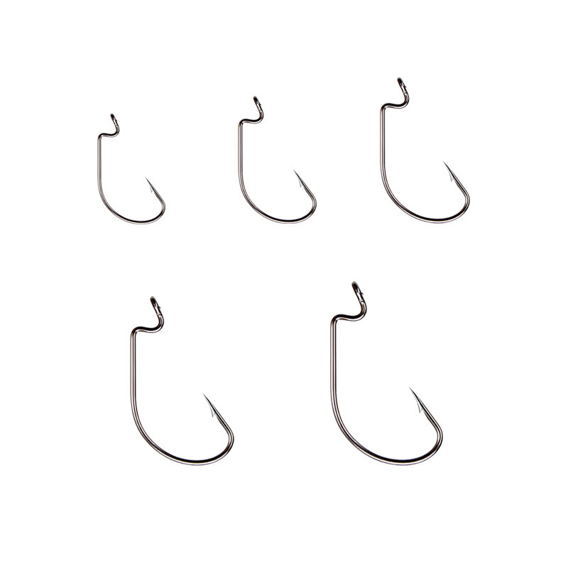 50pcs Wide Worm Hook Carbon St - огляд і ціна Fishing Hook Barbless