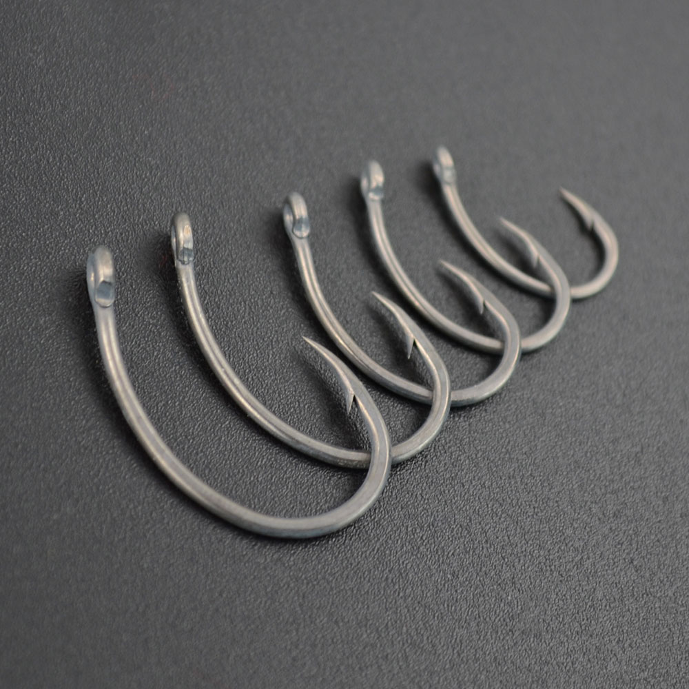 Hirisi 100pcs Coating High Car - огляд і ціна Fishing Hook Barbless