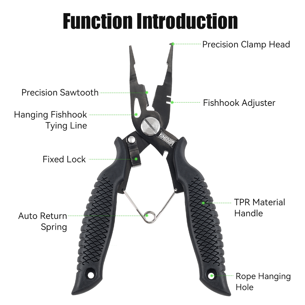 Kingdom Fishing Pliers Multifu - огляд і ціна Fishing Hook Stainless Steel