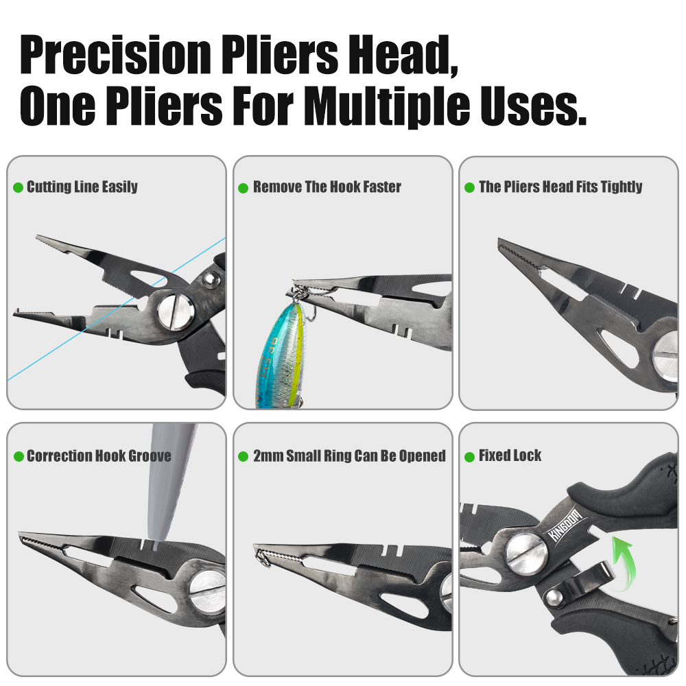 Kingdom Fishing Pliers Multifu - огляд і ціна Fishing Hook Stainless Steel