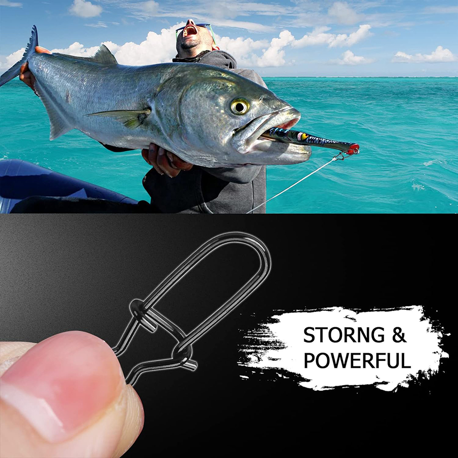 50Pcs Crankbait Snaps Stainles - огляд і ціна Fishing Hook Stainless Steel