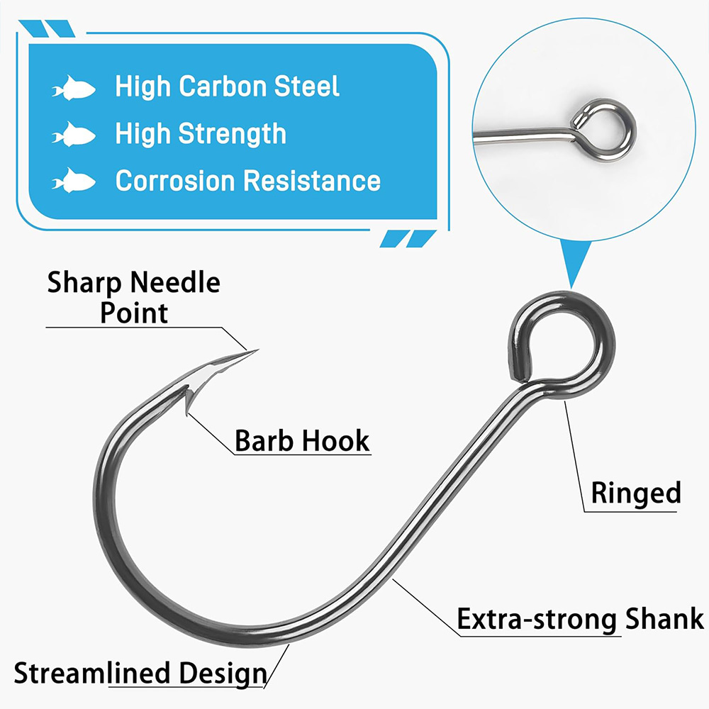 70Pcs Fishing Inline Single Ho - огляд і ціна Fishing Hook Offset