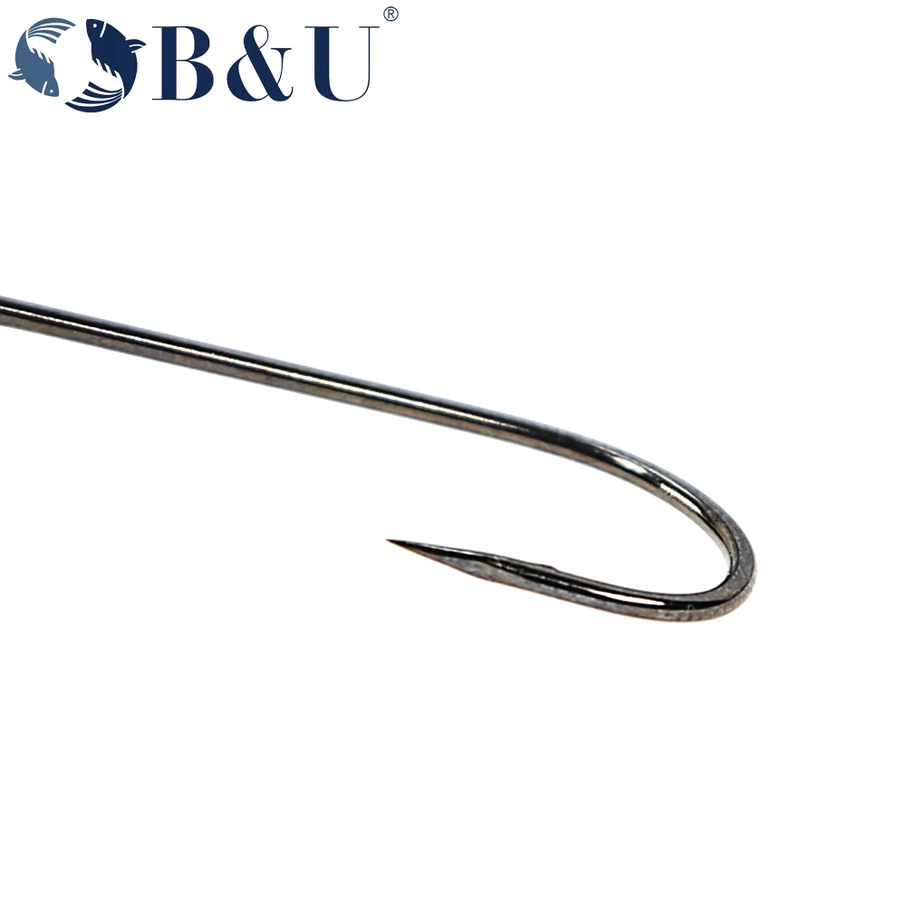 B&U 20pcs Fishing Hook Big Eye - огляд і ціна Fishing Hook Barbless